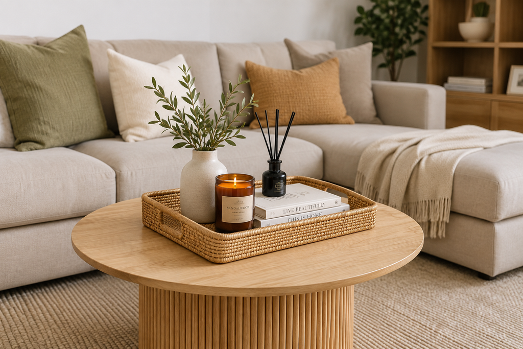 Living room styling detail