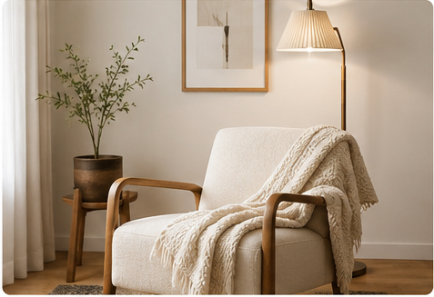 Living room accent chair