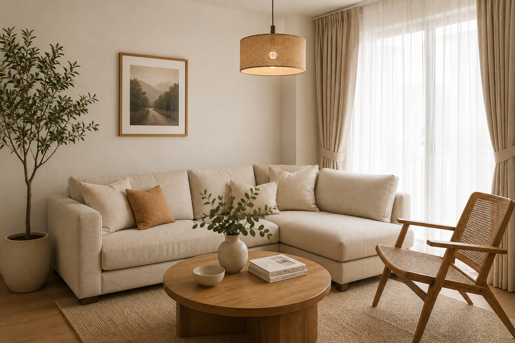 Thoughtfully styled living area in a compact Singapore home